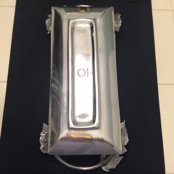 🌿New🍃Martha Stewart 14 inch leave🍃🌿Silver Tray🍃 - Picture 6 of 7